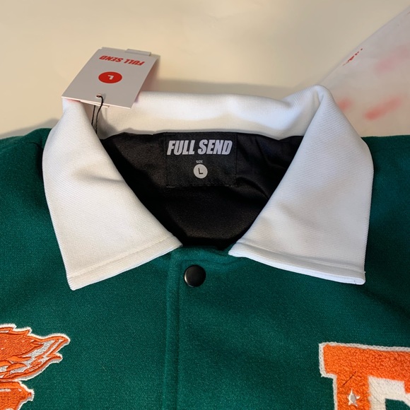 FULL SEND NELK BOYS GREEN JACKET - Picture 12 of 14